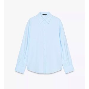 Sky blue button down shirt (xs)